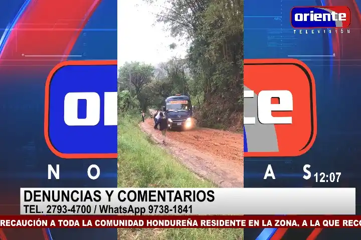 Image from Oriente Televisión Canal 28: EN VIVO: Así se encuentra la carretea que comunica los municipios de T...