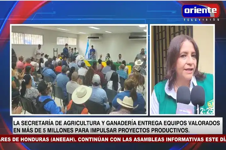 Image from Oriente Televisión Canal 28: EN VIVO: “Estamos entregando dos herramientas de alta tecnología a agu...