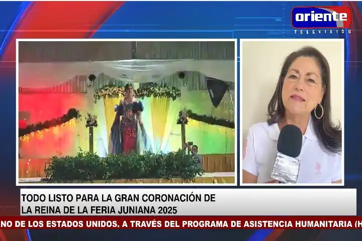 Image from Oriente Televisión Canal 28: EN VIVO: “La coronación se realizará el viernes en la plaza cívica, de...