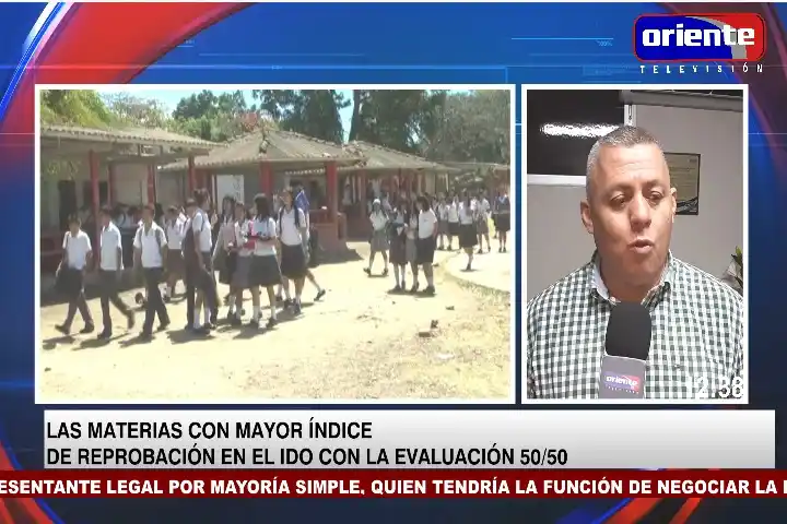 Image from Oriente Televisión Canal 28: EN VIVO: “Tenemos una reprobación alta en séptimo y décimo grado, en m...