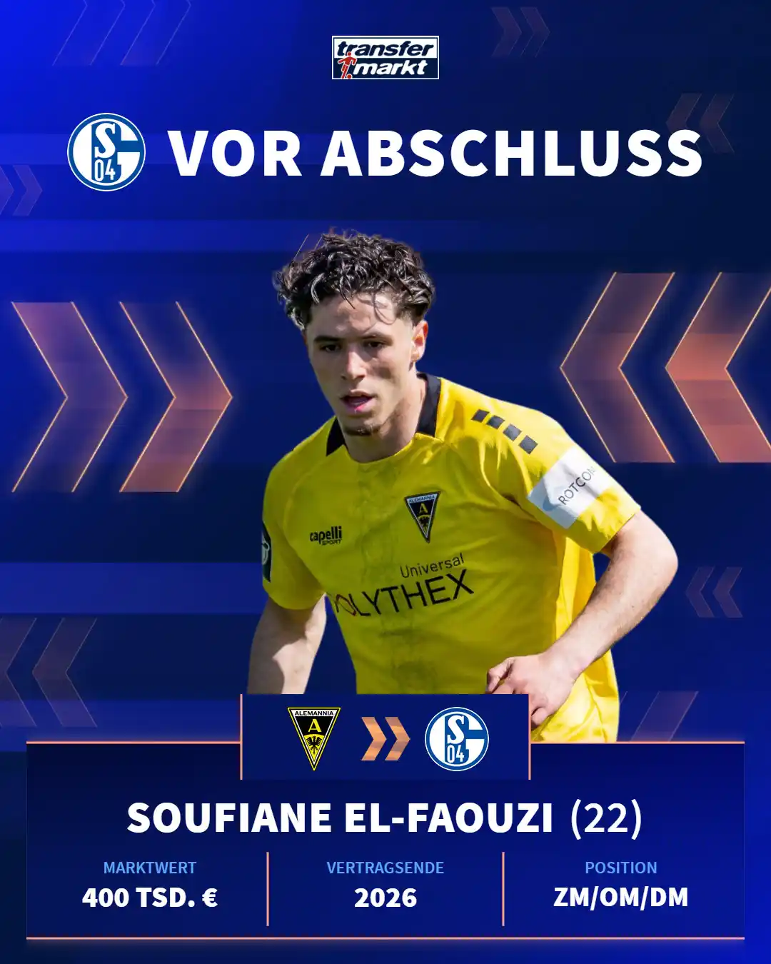 Image from Transfermarkt.de: Es geht weiter rund auf dem Transfermarkt! 👨🍳 🔜 Schalke hat sich...
