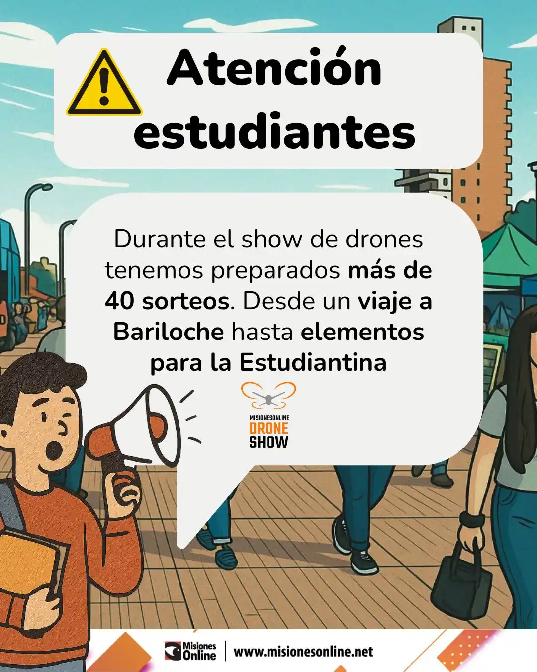 Image from Misiones Online: 🎉 ¡Este finde el cielo se llena de luces y premios! 🚀✨  Durante el s...