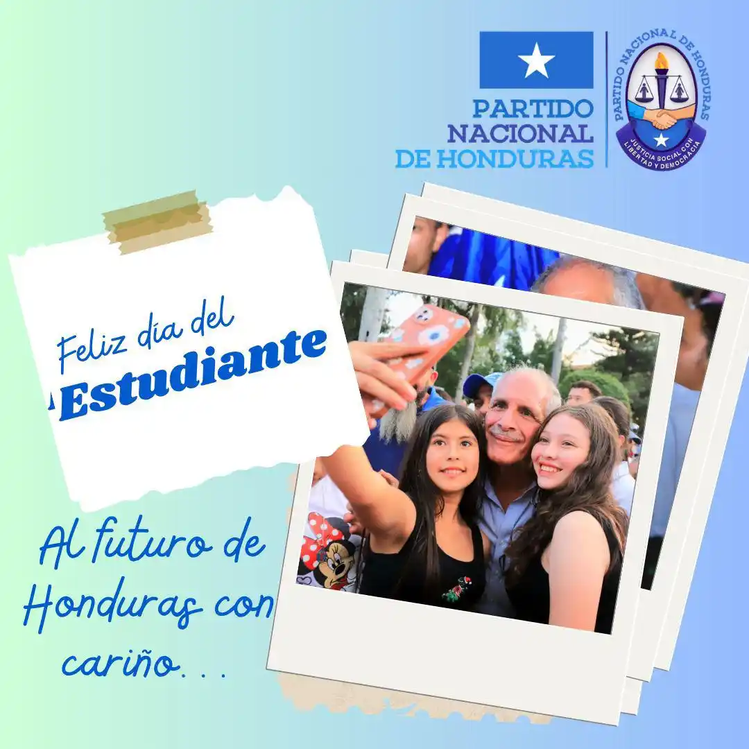 Image from Partido Nacional de Honduras: ¡Feliz Día del Estudiante! Hoy celebramos a quienes representan la esp...