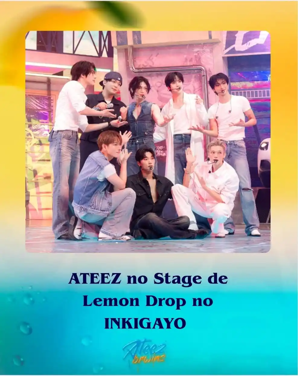 Image from ATEEZ BRASIL WINS: Fotos do Ateez no INKIGAYO...