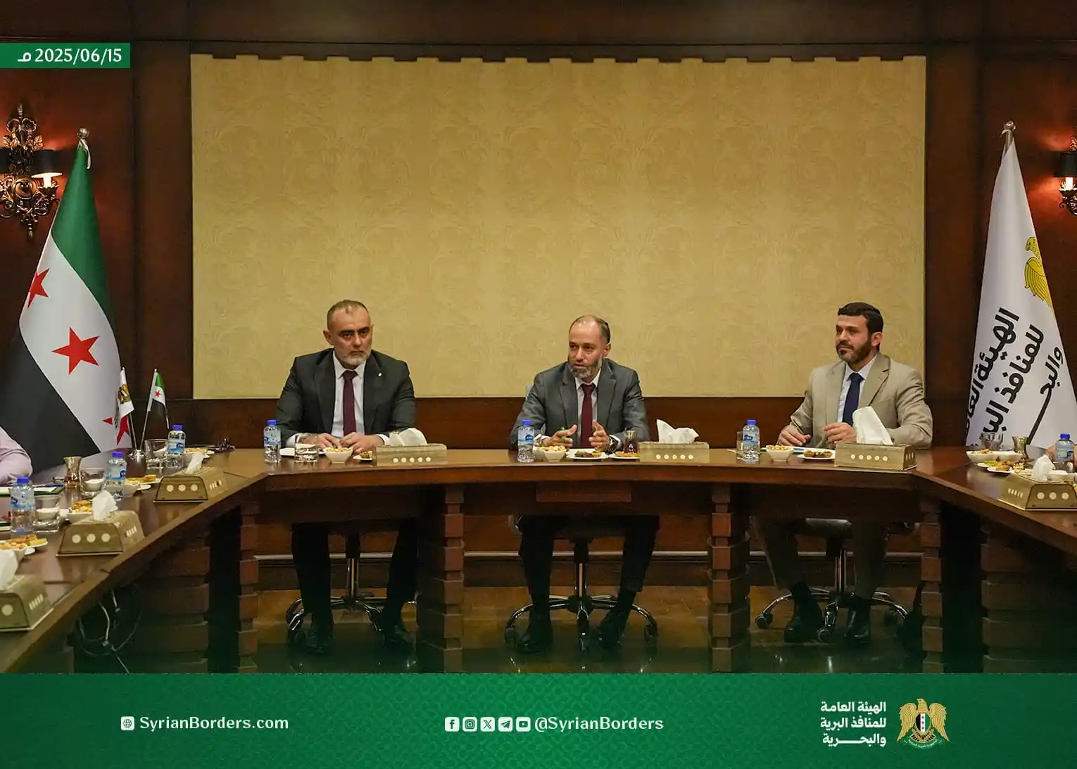 Image from الهيئة العامة للمنافذ البرية والبحرية: في إطار متابعة سير العمل وتطوير الأداء، عقد رئيس الهيئة العامة للمنافذ...