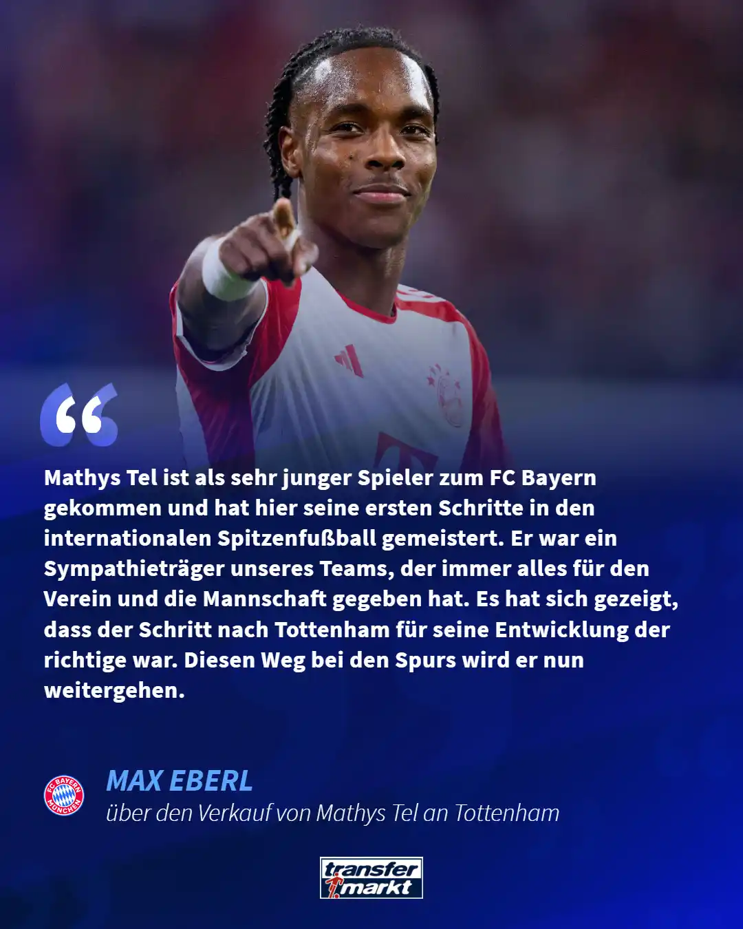 Image from Transfermarkt.de: ✅ 🇬🇧 Mathys Tels Abschied vom FC Bayern ist besiegelt. Die Details z...