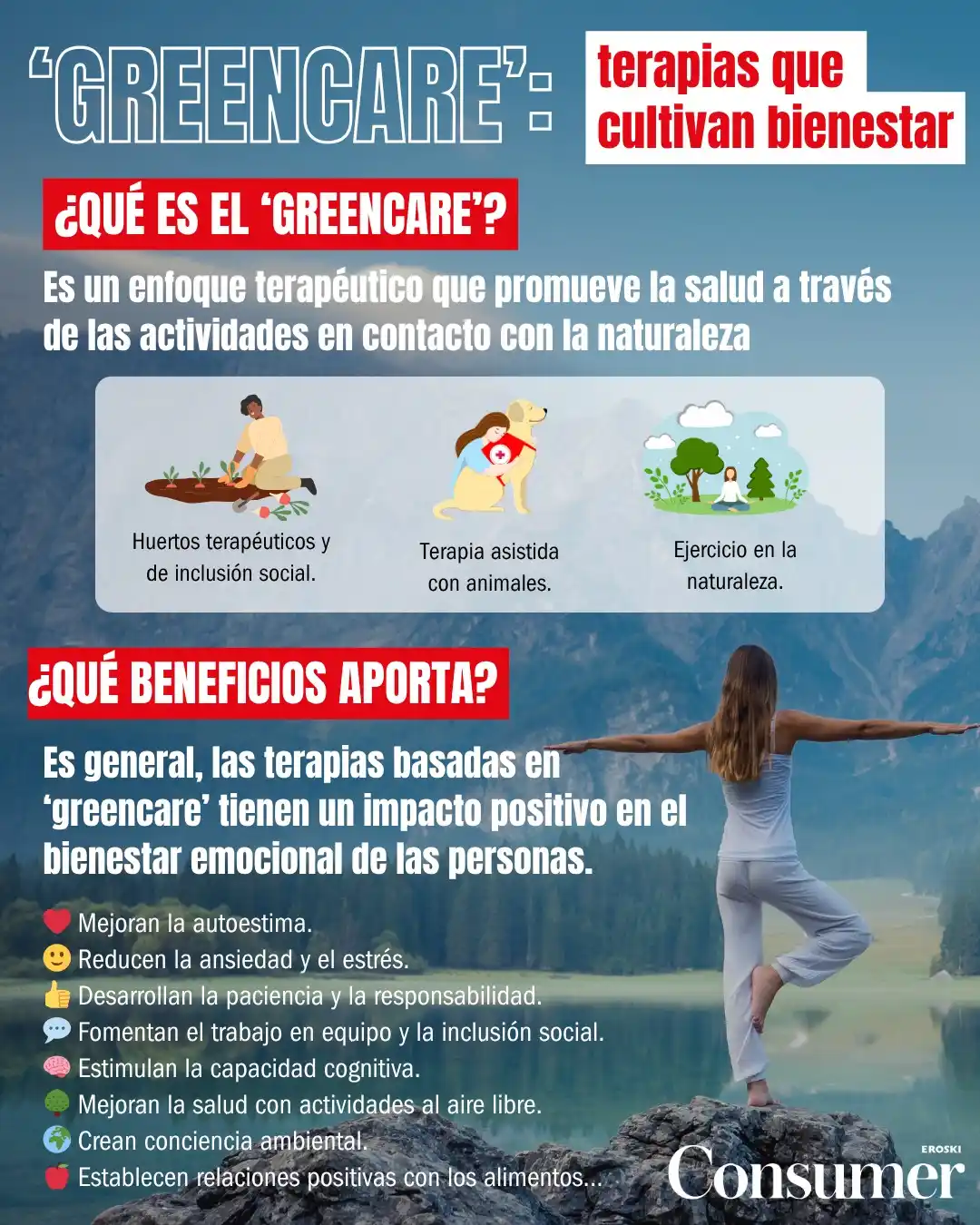 Image from Consumer: 🌍🩺 Greencare: el contacto con la naturaleza también cura. La medicin...