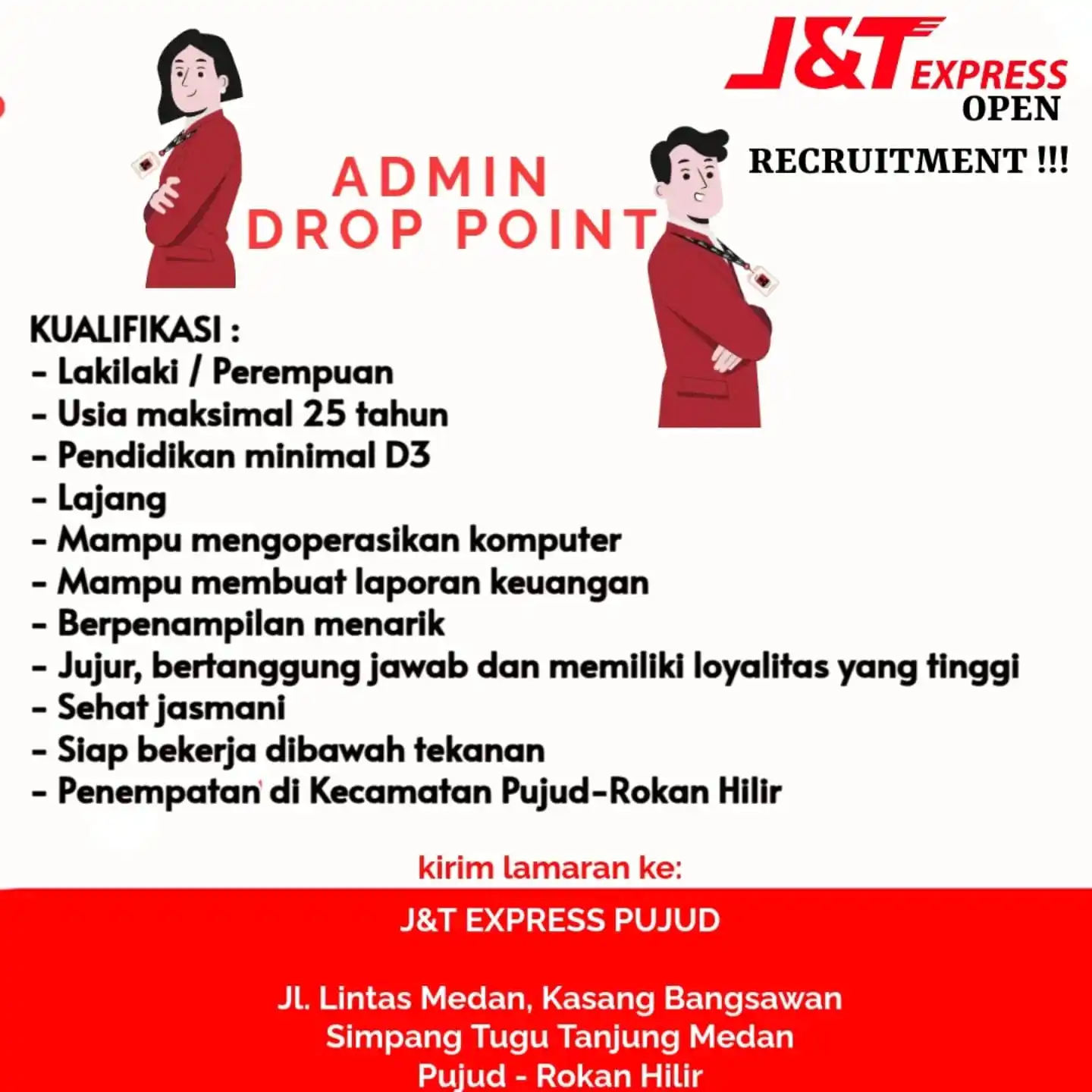 Image from INFO PEKANBARU: Hallo J&T Friends J&T Express bawa kabar gembira nih untuk kamu yang s...