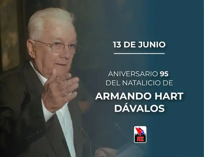 Image from Partido Comunista de Cuba: Hart es de los imprescindibles, ferviente martiano y revolucionario. I...