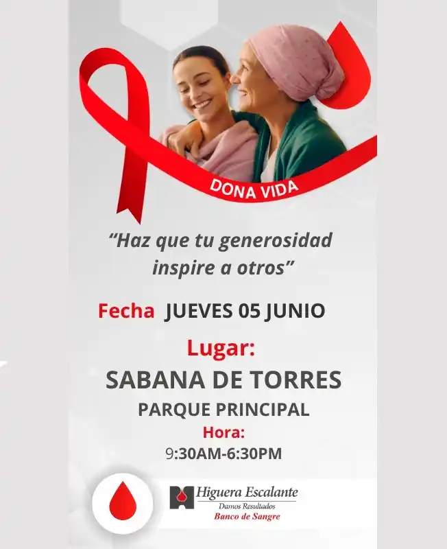 Image from Prensa Municipio Sabana de Torres: 🩸¡Haz que tu generosidad inspire a otros! Prográmate y participa jun...
