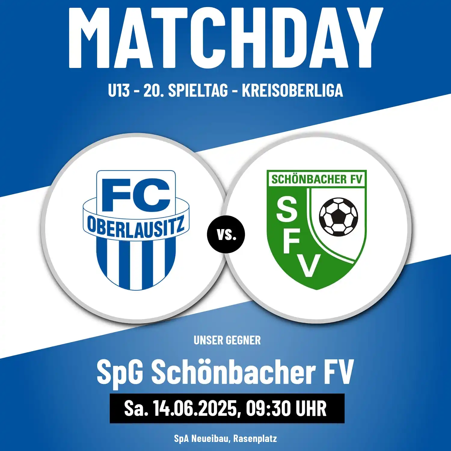 Image from FC Oberlausitz Neugersdorf e.V.: ⚽️💙🤍 HEIMSPIELTACH !!! U13 !!! <a class="text-blue-500 hover:underli...