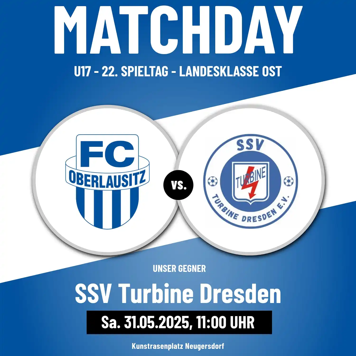 Image from FC Oberlausitz Neugersdorf e.V.: ⚽️💙🤍 HEIMSPIELTACH !!! U17 !!! <a class="text-blue-500 hover:underli...