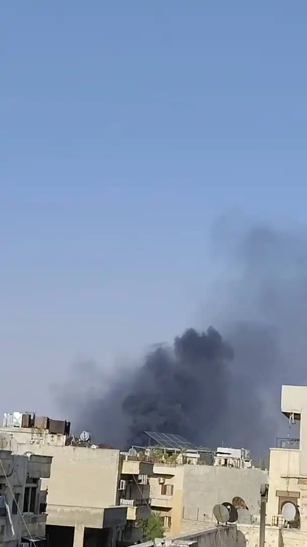 Image from طوارئ حلب: حريق ضخم من جهة الأشرفية... نسأل الله السلامة <a class="text-blue-5...