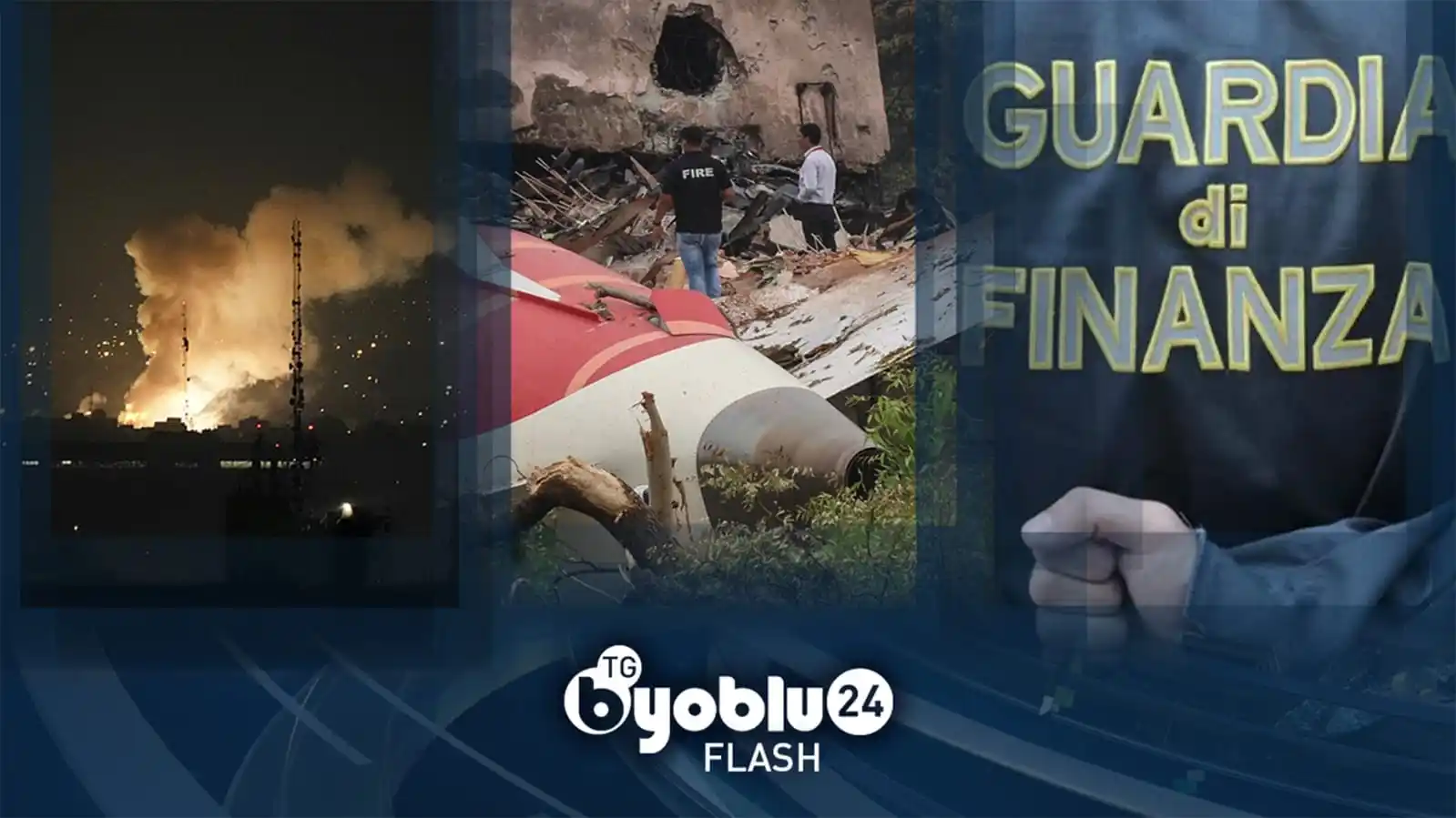 Image from BYOBLU, la Tv dei cittadini: Israele attacca l’Iran, che issa la bandiera rossa della vendetta. Qua...