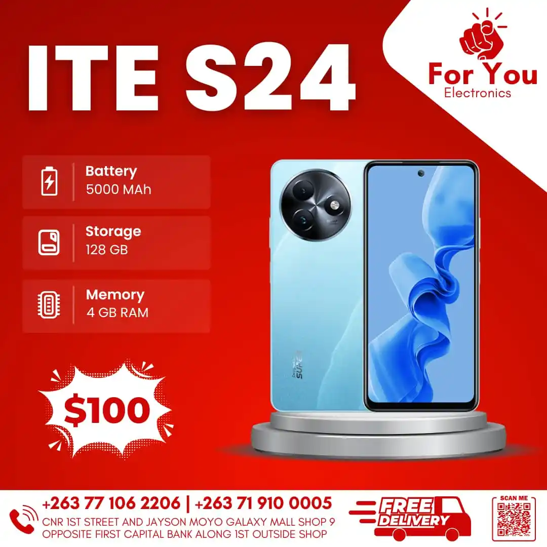Image from For You Electronics: Itel S24: 📱 6.6" FHD+ IPS LCD, 90Hz 🔧 MediaTek Helio G91, 4GB/8GB ...