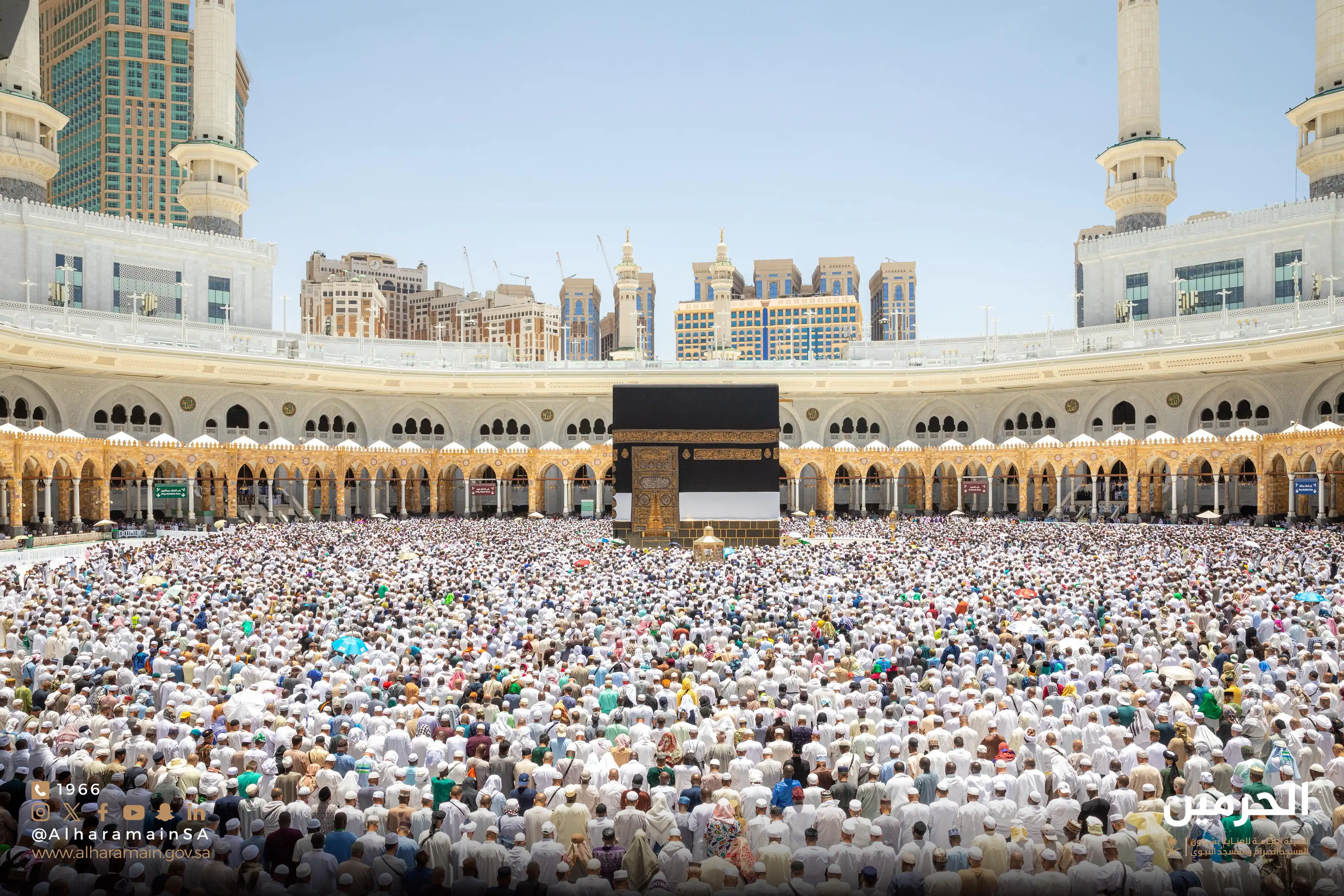 Image from الهيئة العامة للعناية بشؤون الحرمين : خدمات الجمعة في <a class="text-blue-500 hover:underline cursor-pointer...