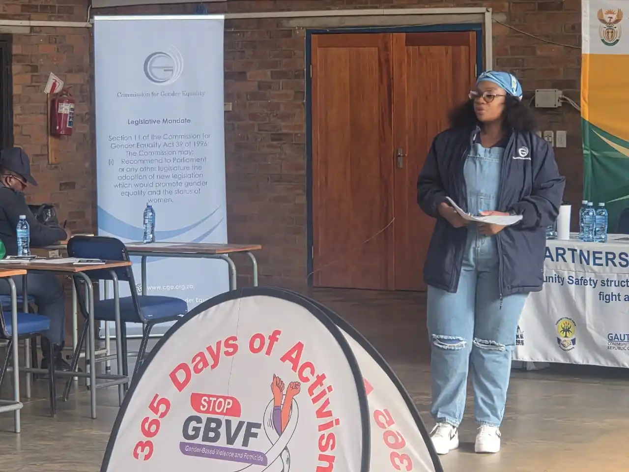 Image from Commission For Gender Equality: Koketso Sekhu, the Gauteng Provincial Education Officer of the Commiss...
