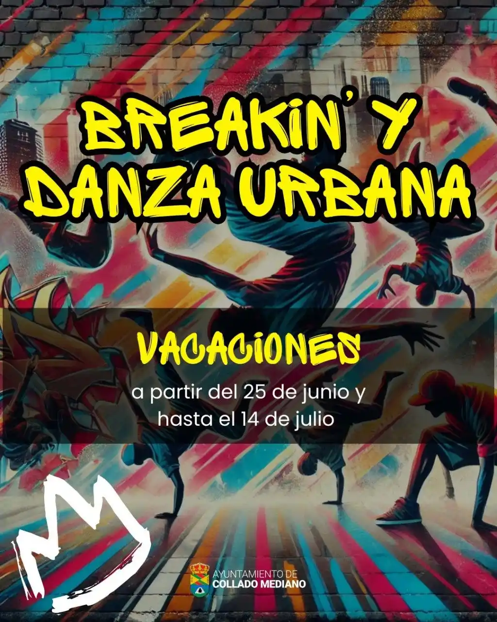 Image from Información Collado Mediano: 🏖️ La actividad de Breakin' se va de vacaciones. 📅 La última clase s...