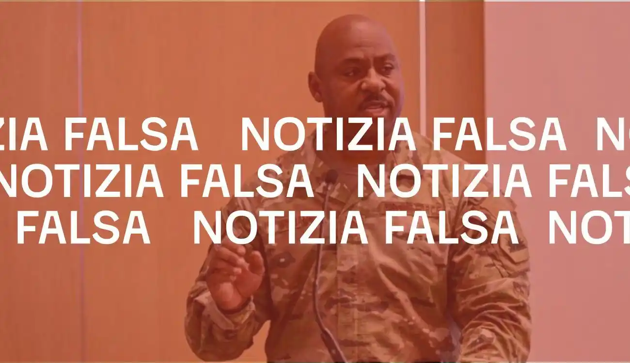 Image from Facta.news: *La notizia dell’arresto del sergente maggiore della Guardia Nazionale...