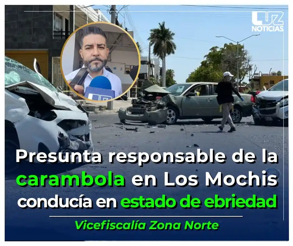 Image from Luz Noticias: 🗣La presunta *responsable de ocasionar una carambola en Los Mochis co...
