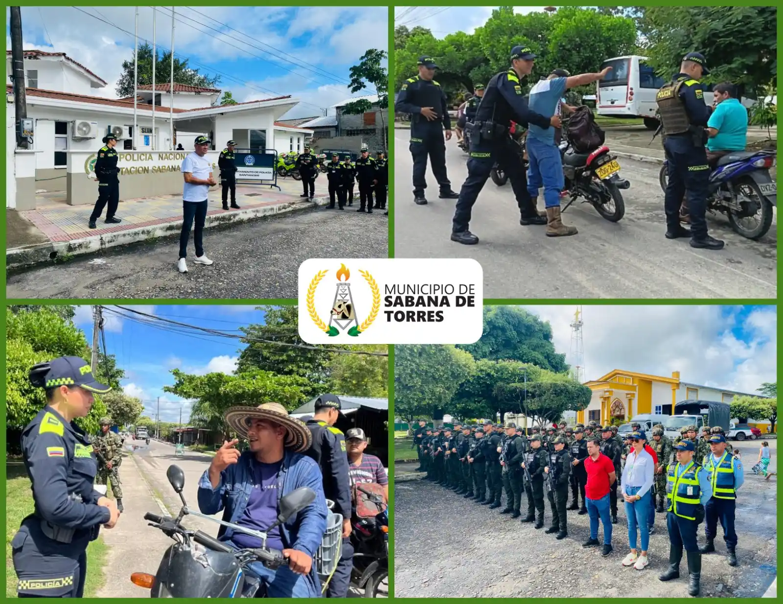 Image from Prensa Municipio Sabana de Torres: ☝️Las Fuerzas Militares y de Policía despliegan hoy todas sus capacida...