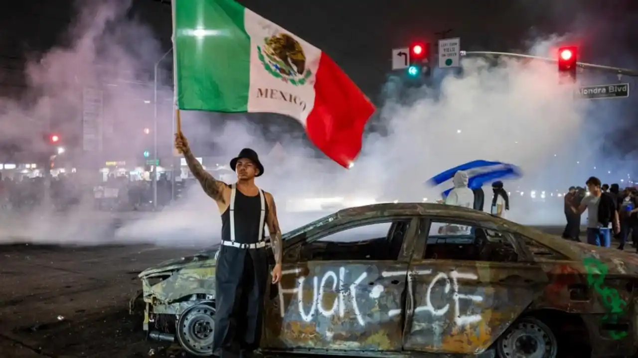 Image from Facta.news: *Le proteste di Los Angeles ci insegnano che i chatbot IA non sono str...