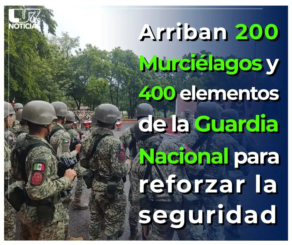 Image from Luz Noticias: 🚨 *¡Llegan a Sinaloa 200 murciélagos del Ejército Mexicano y 400 agen...