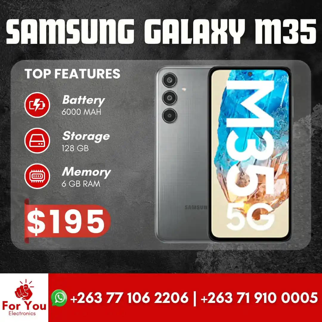 Image from For You Electronics: 📱 M35 (6GB+128GB) – Power & Style in Your Hands! 🚀 Fast performance,...