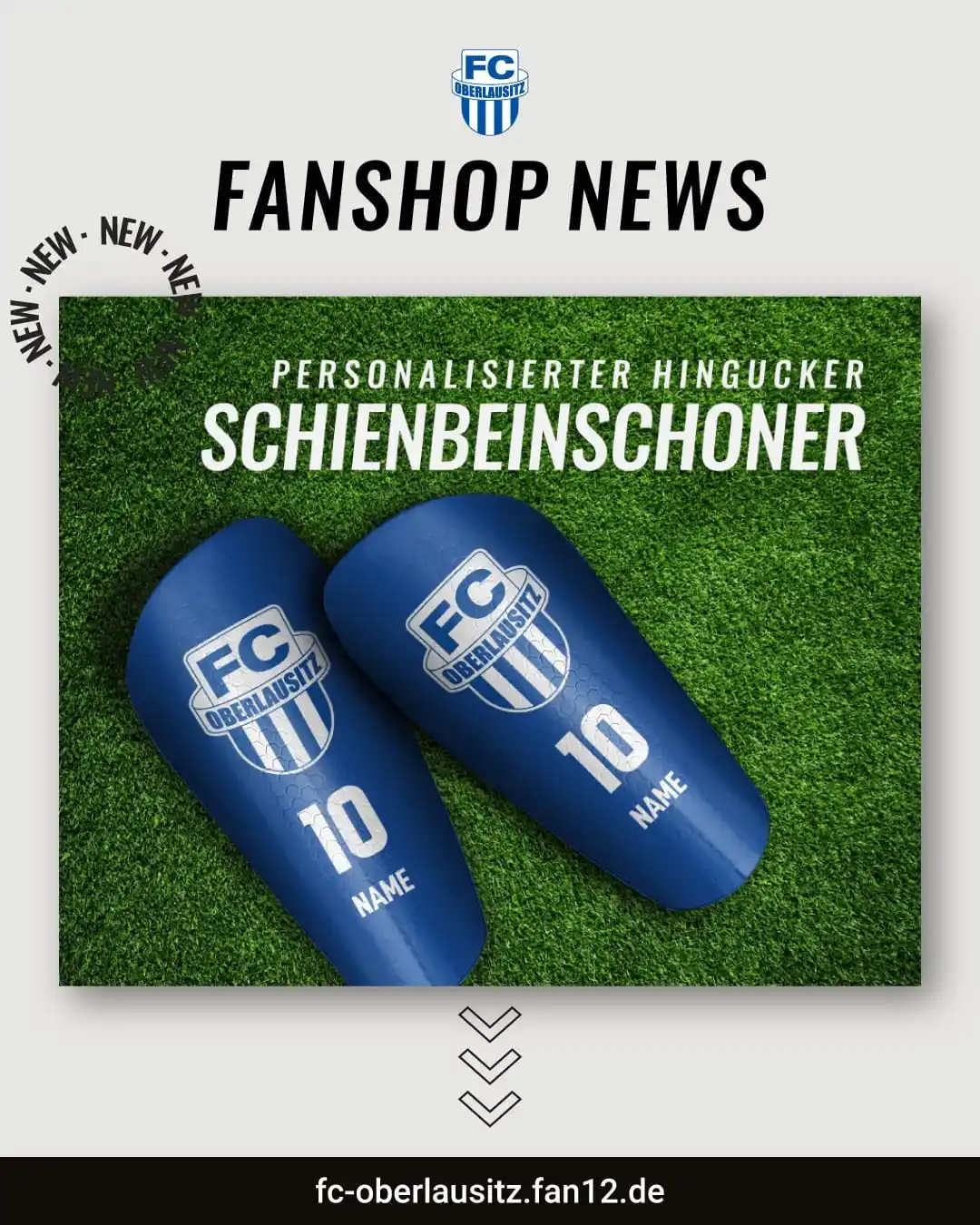 Image from FC Oberlausitz Neugersdorf e.V.: Mache deine Schienbeinschoner so einzigartig wie dein Spiel – in unser...