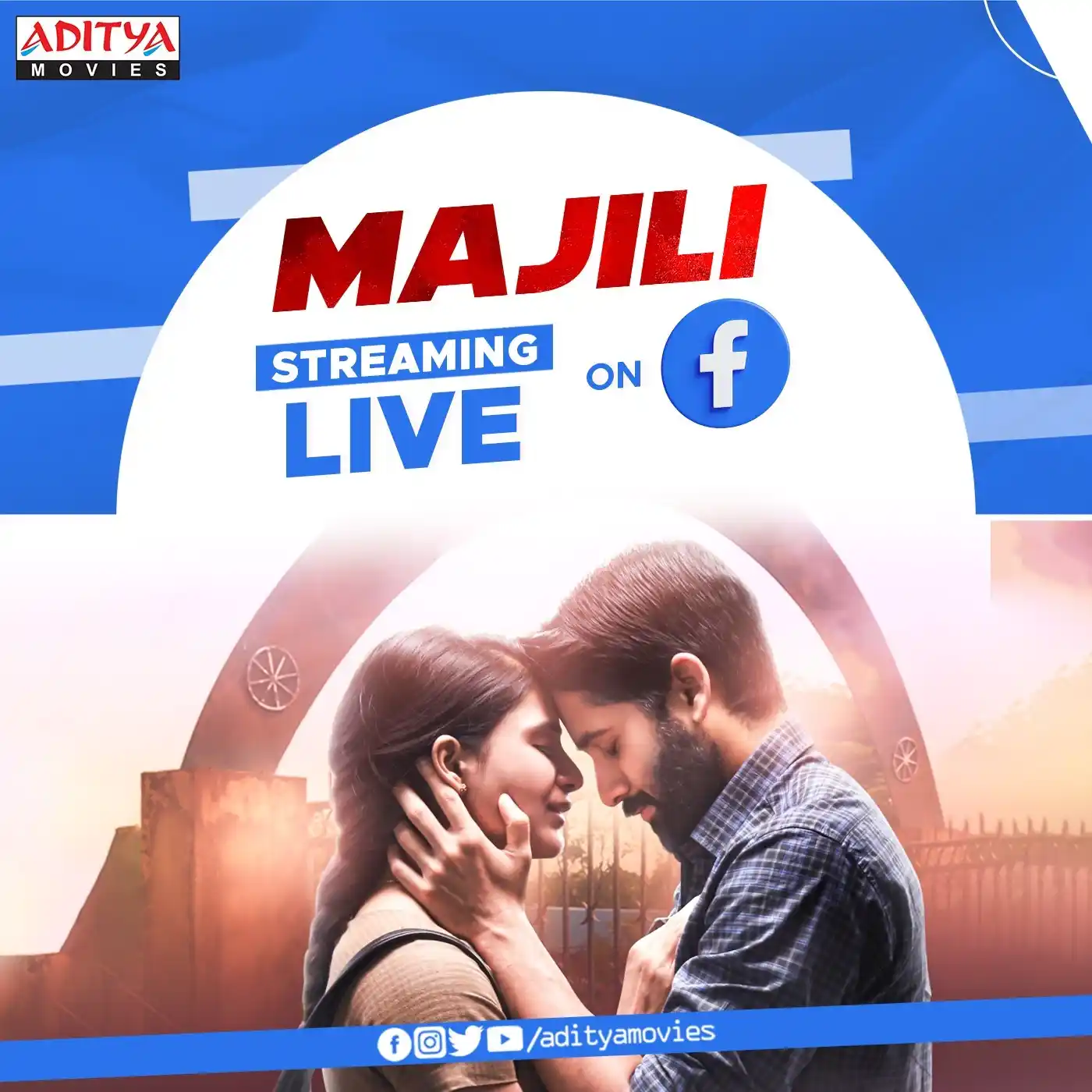 Image from Aditya Movies: 🎬 Majili Hindi Dubbed Full Movie | Naga Chaitanya, Samantha | LIVE Pr...