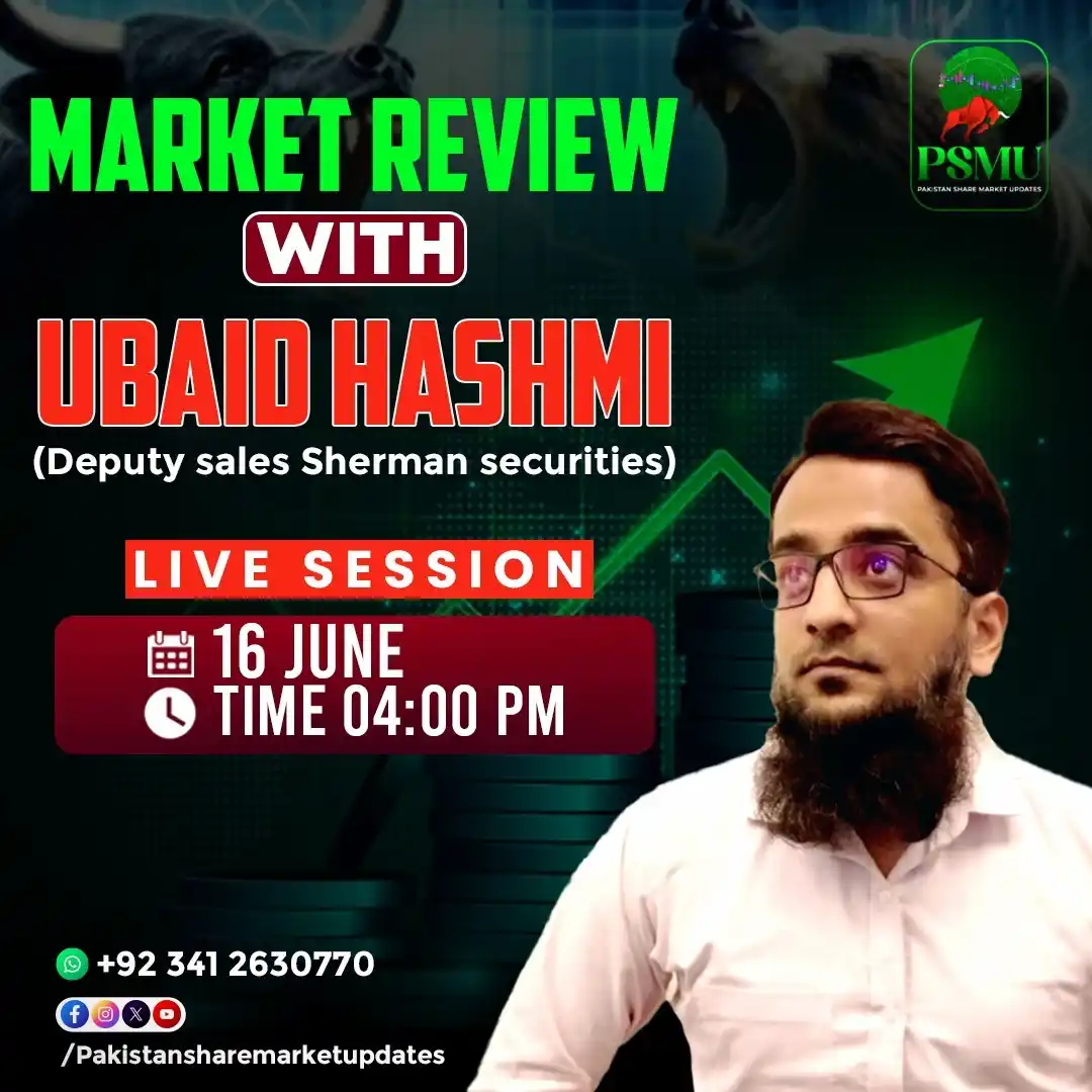 Image from Pakistan Share Market Updates: Market Pulse: Live Market Review with Ubaid Hashmi 📌 Topics Include:...
