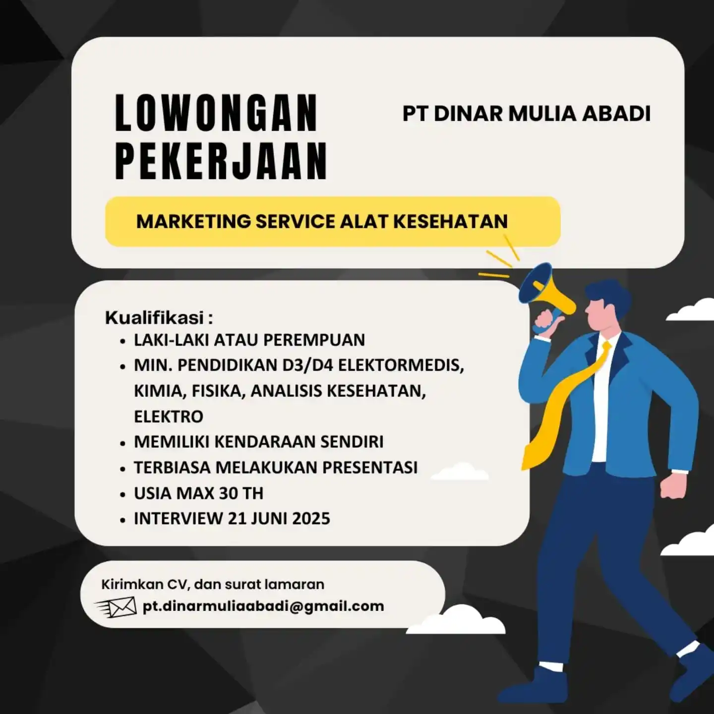 Image from INFO PEKANBARU: Marketing Service alat Kesehatan...