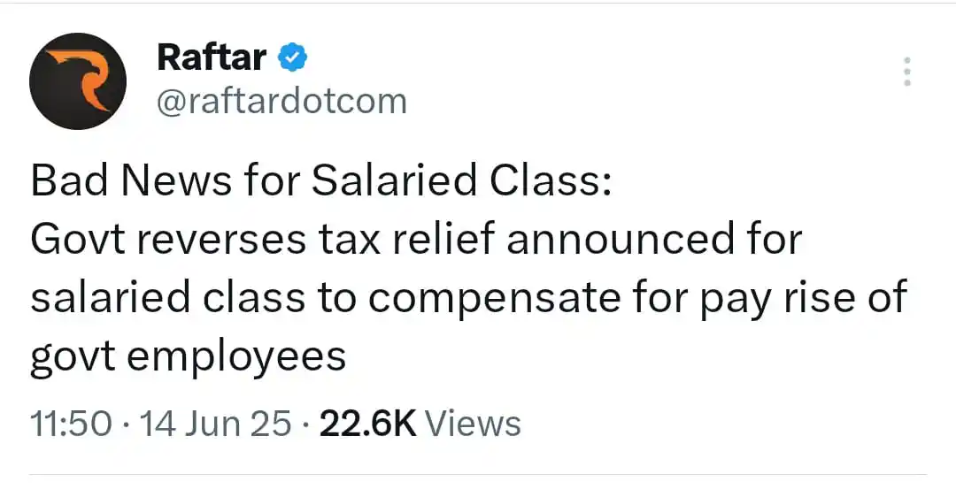 Image from Voice Of Customer: More bad news for the salaried class 😔...