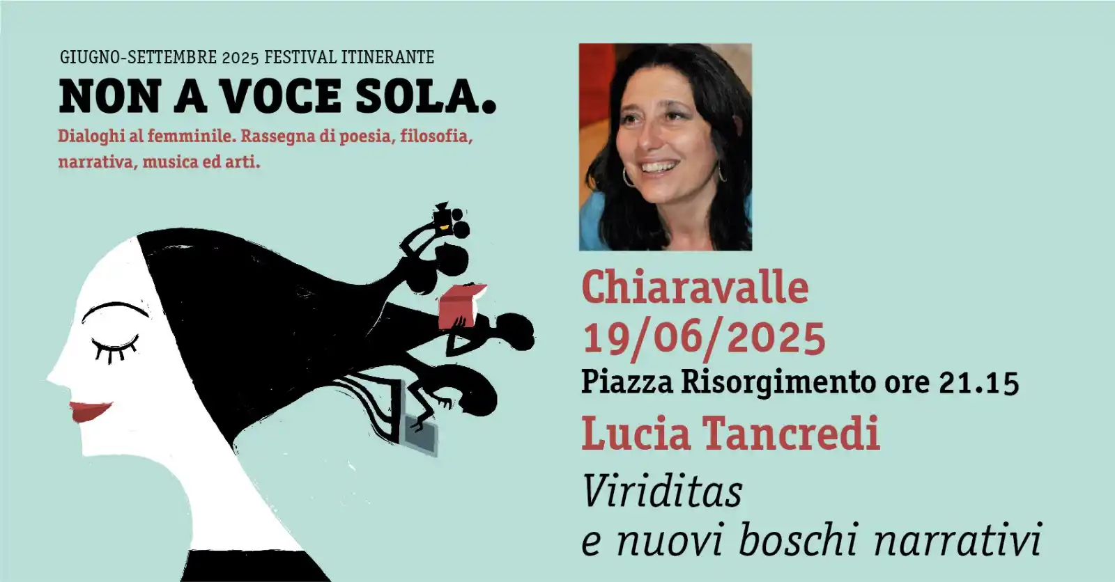 Image from Comune di Chiaravalle: *NON A VOCE SOLA 2025 – SEDICESIMA EDIZIONE* *Lucia Tancredi inaugura...
