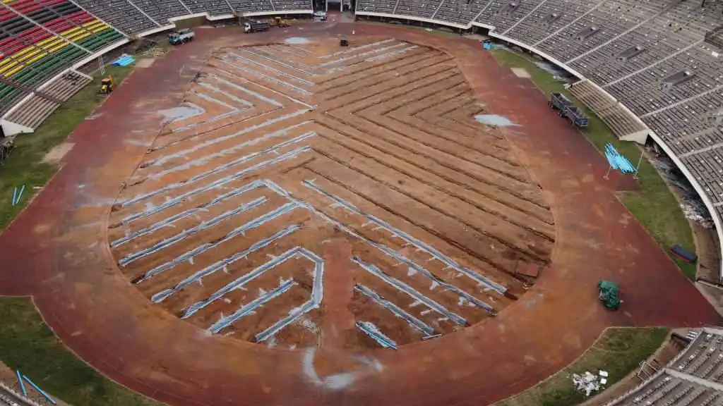 Image from bhorafrika: Notable progress at the National Sports Stadium (NSS) where work on th...