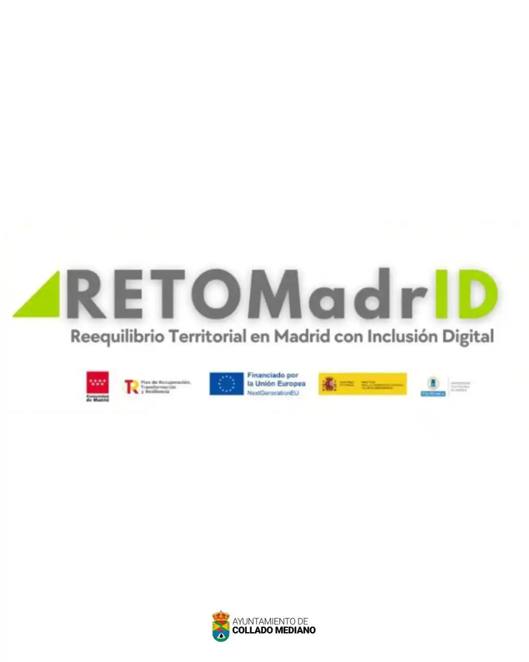 Image from Información Collado Mediano: 💻 Nueva oferta formativa online gratuita del programa RETOMadrID para...