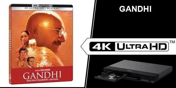 Image from Chollos de Cine (cinemix.es): OFERTA ‼️ 💥 AMAZON *Gandhi* «Steelbook» (4K+Bluray) Precio: *28,99 ...