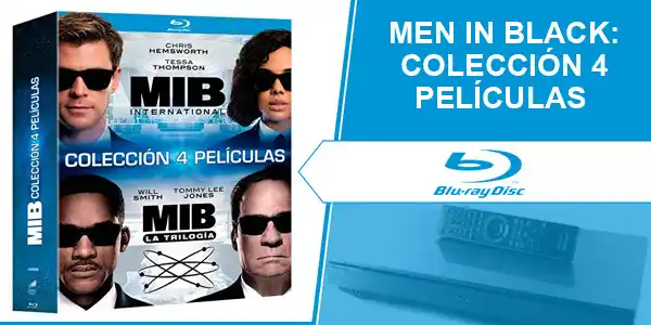 Image from Chollos de Cine (cinemix.es): OFERTA ‼️ 💥 AMAZON *Men in Black: Colección 4 Películas* (Bluray) P...