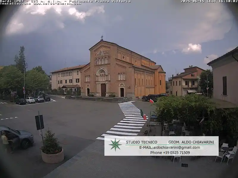 Image from Emilia Romagna Meteo: Ore 16:15, temporale nel parmense tra Pellegrino Parmense, San Vittore...