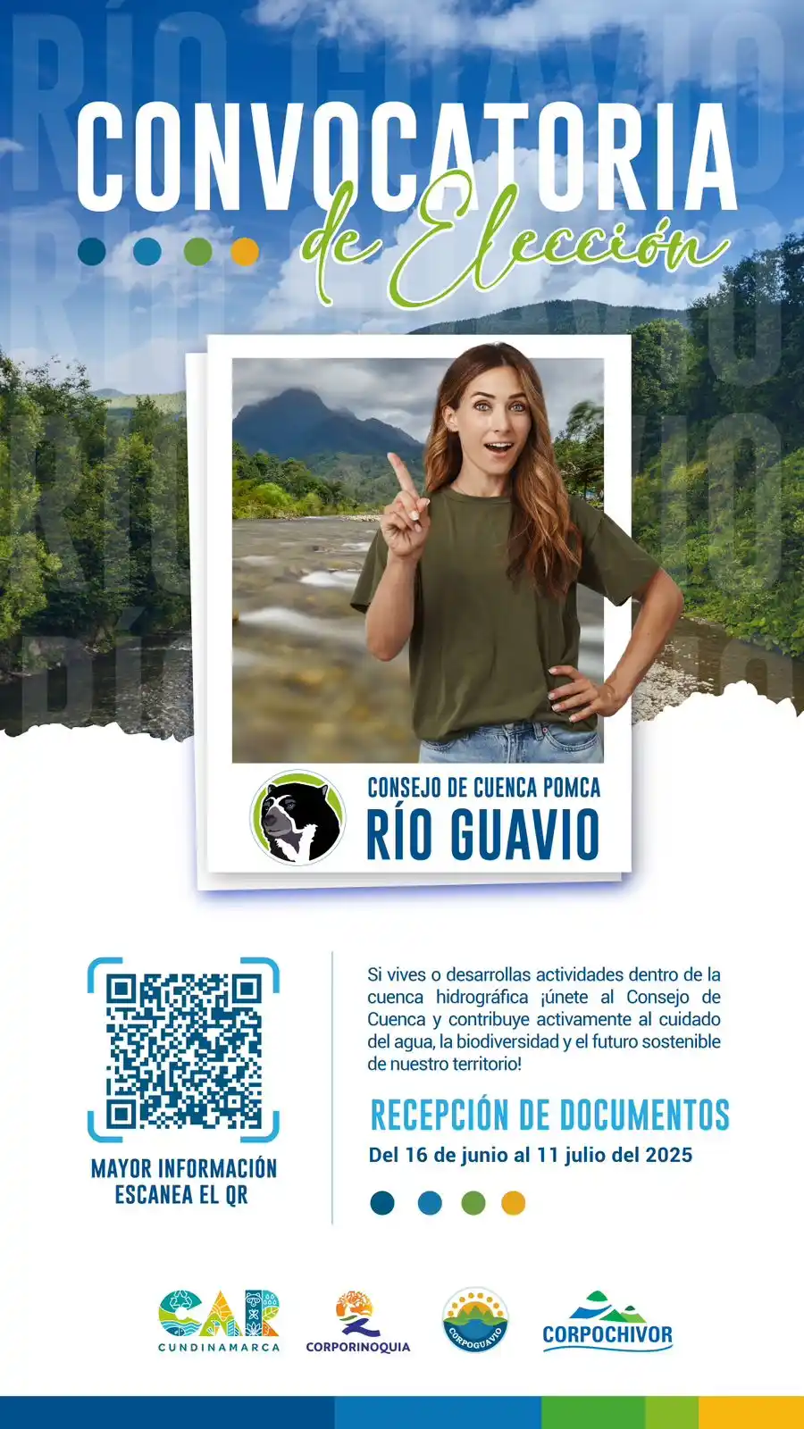 Image from ENTÉRATE CORPOGUAVIO: Participa en la elección del *Consejo de Cuenca del POMCA Río Guavio*,...