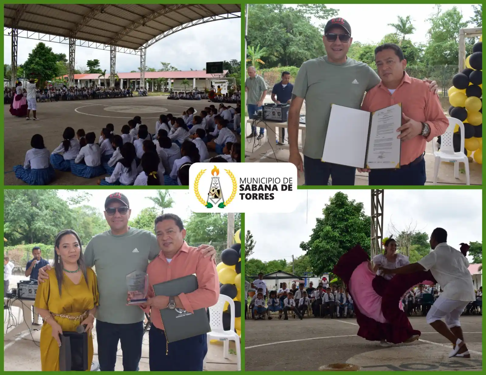 Image from Prensa Municipio Sabana de Torres: 📣Participamos en izada de bandera especial de la Institución Educativ...