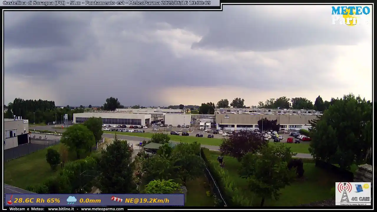 Image from Emilia Romagna Meteo: Peggioramento iniziato ✅️ Alle ore 13:35 primi rovesci e temporali, ec...