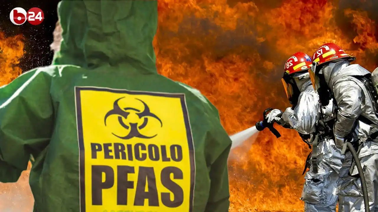 Image from BYOBLU, la Tv dei cittadini: *POMPIERI E PFAS - USB E GREENPEACE: NUOVE ANALISI E MAPPA DEI CONTAMI...
