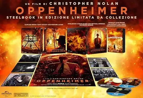 Image from Chollos de Cine (cinemix.es): PRECIO LOQUÍSIMO EN ITALIA ‼️ 💥 AMAZON *Oppenheimer* «Steelbook Coll...