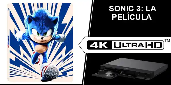 Image from Chollos de Cine (cinemix.es): PRECIO MÍNIMO EN ITALIA ‼️ 🔥 AMAZON *Sonic 3: La Película* «Steelboo...