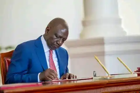 Image from GTN TV: President Ruto has decided to replace George Wanga with a new appointm...
