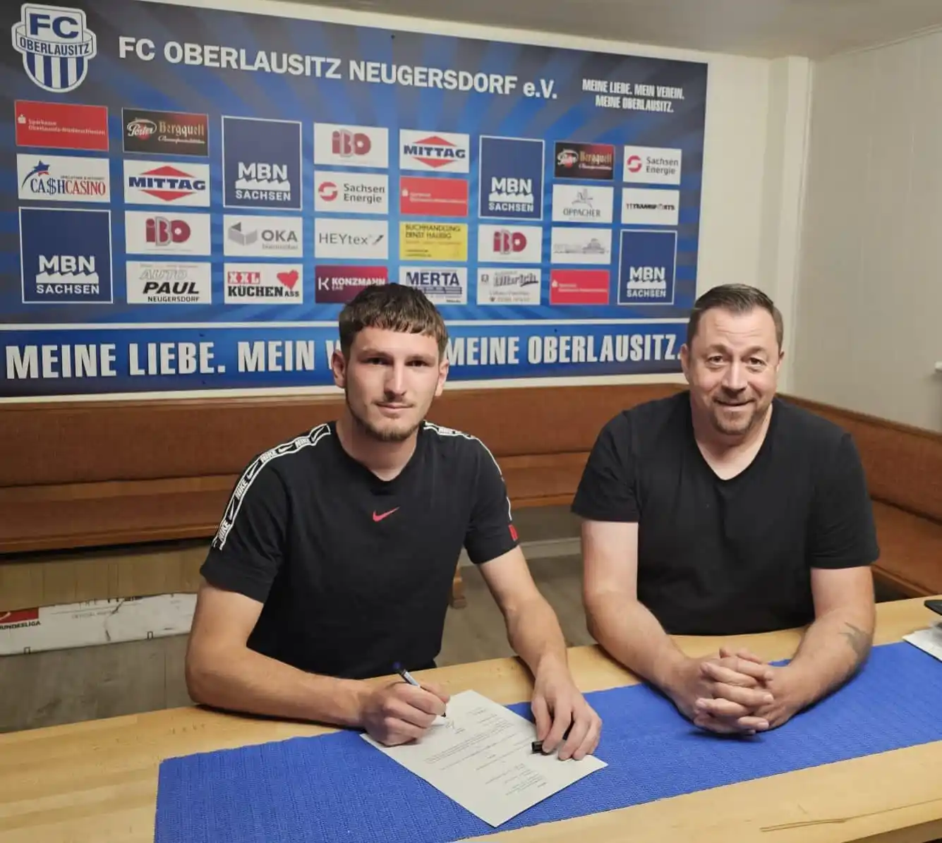 Image from FC Oberlausitz Neugersdorf e.V.: ⚽💙 Pressemitteilung / Vertragsverlängerung - PAUL 💙⚽ 👉🏻 Paul Körn...