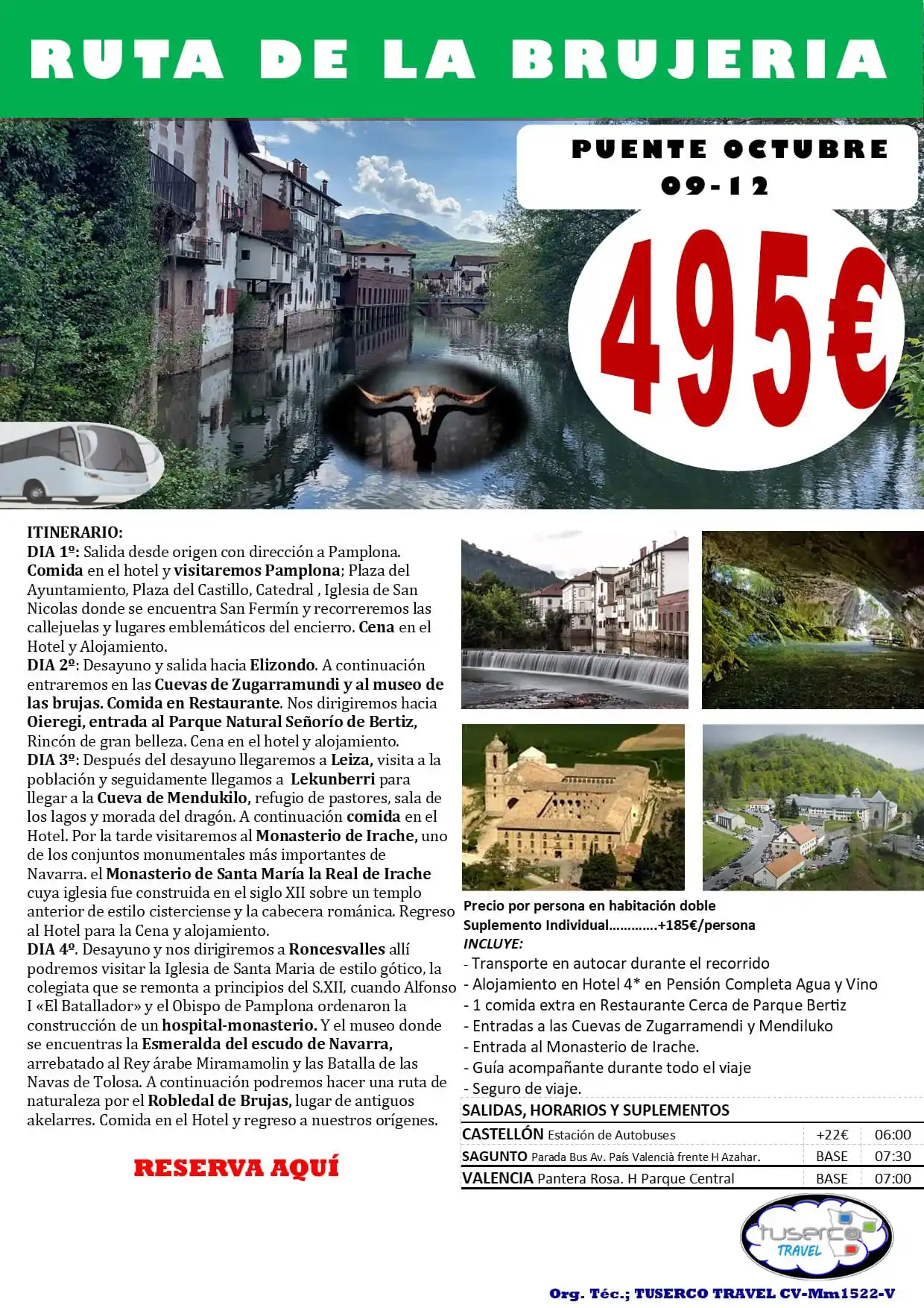 Image from Viajes Y Excursiones Comunidad Valenciana: Puente 9 al 12 Octubre 🧙 https://tusercotravel.com/ruta-de-la-brujeri...