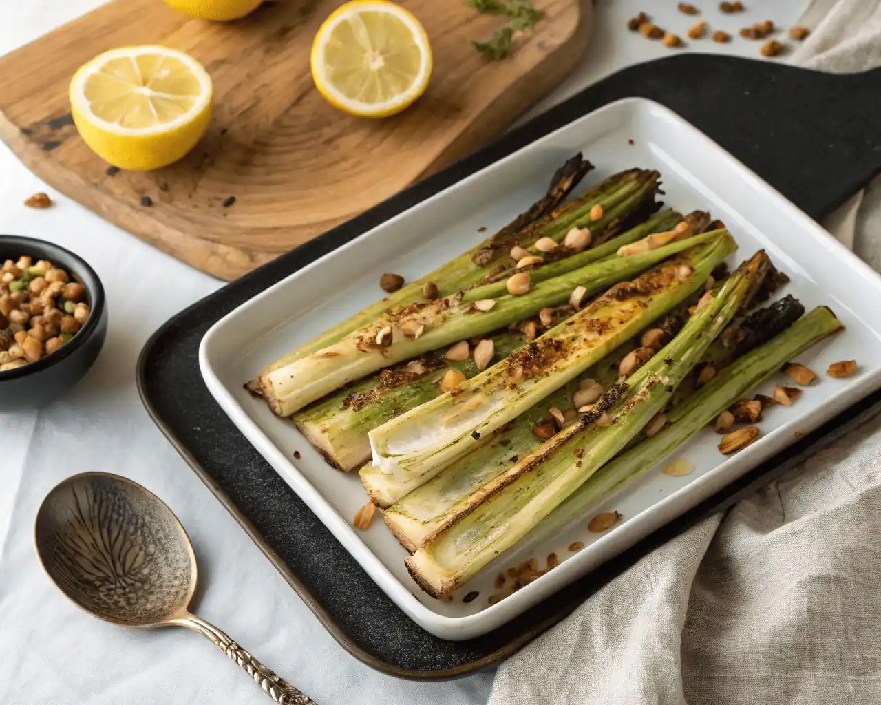 Image from Recetas Freidora de Aire - airfryer: Puerros crujientes en freidora de aire con limón y avellanas tostadas ...