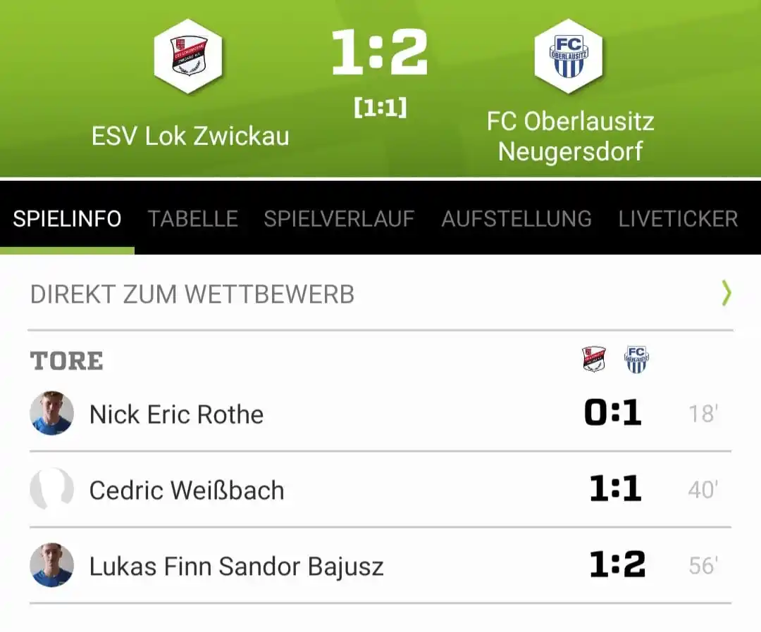 Image from FC Oberlausitz Neugersdorf e.V.: ⚽💙 Punktspiel / A-Jugend 💙⚽ ESV Lok Zwickau 1️⃣ FC Oberlausitz Neug...